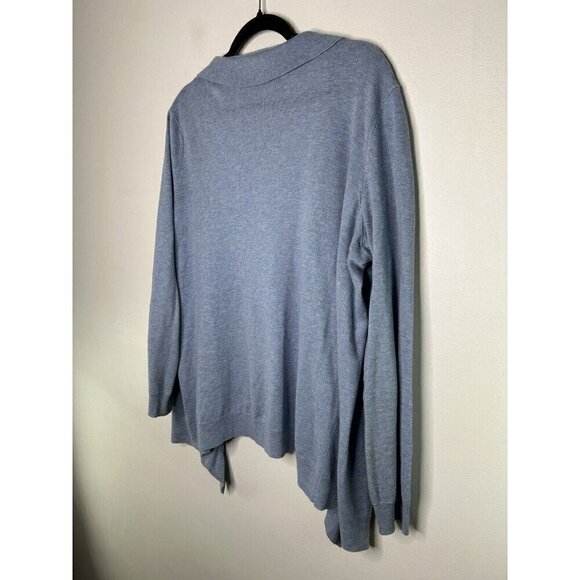 Talbots Women’s Long Sleeve Light Blue Cardigan Wool Blend Sweater Size Medium - Picture 11 of 12